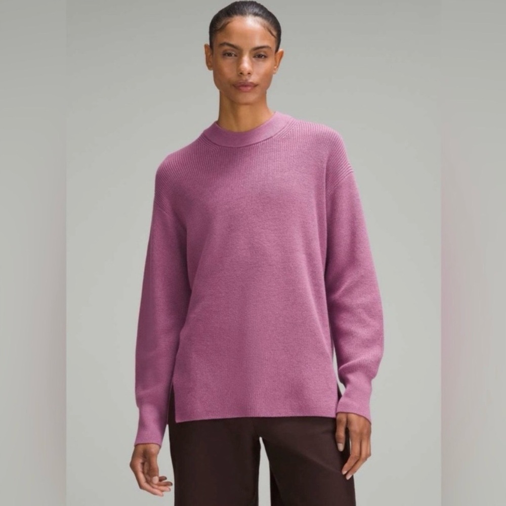 Lululemon NWT Merino Wool-Blend Rib Crewneck Sweater